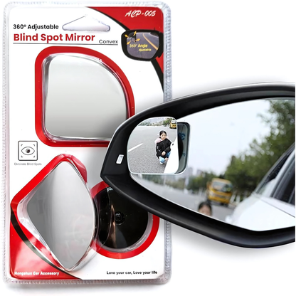 PAR DE ESPEJOS PUNTO CIEGO (PACK x2) – Mayor visibilidad lateral, maniobras más seguras y control total al conducir