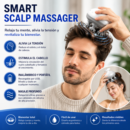 SMART SCALP MASSAGER – Alivio para cabeza y cuero cabelludo