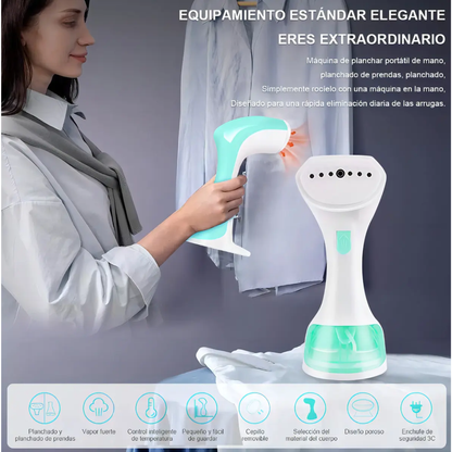 PLANCHA A VAPOR — Ropa lista en minutos, sin tabla ni esfuerzo