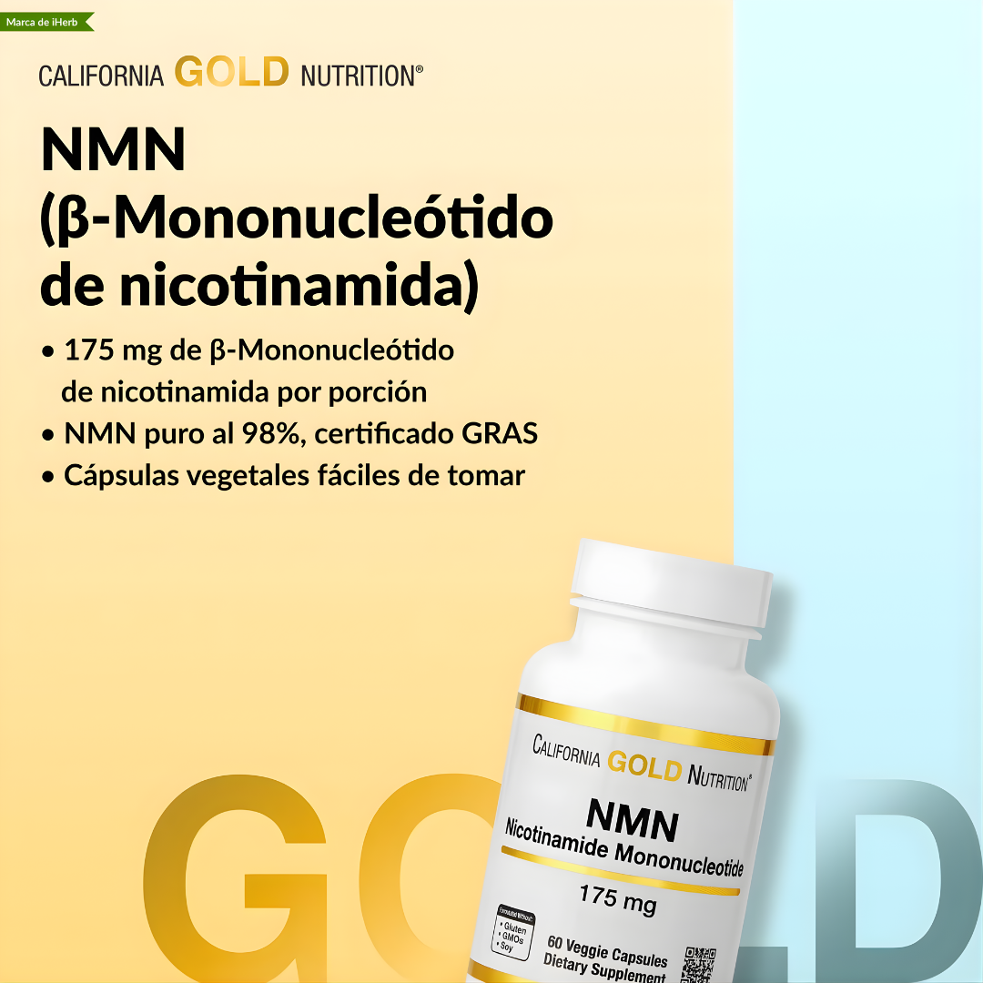 NMN – SOPORTE CELULAR Y ENERGIA METABOLICA AVANZADA (60CAP) – Energía celular, vitalidad diaria y rendimiento desde el interior