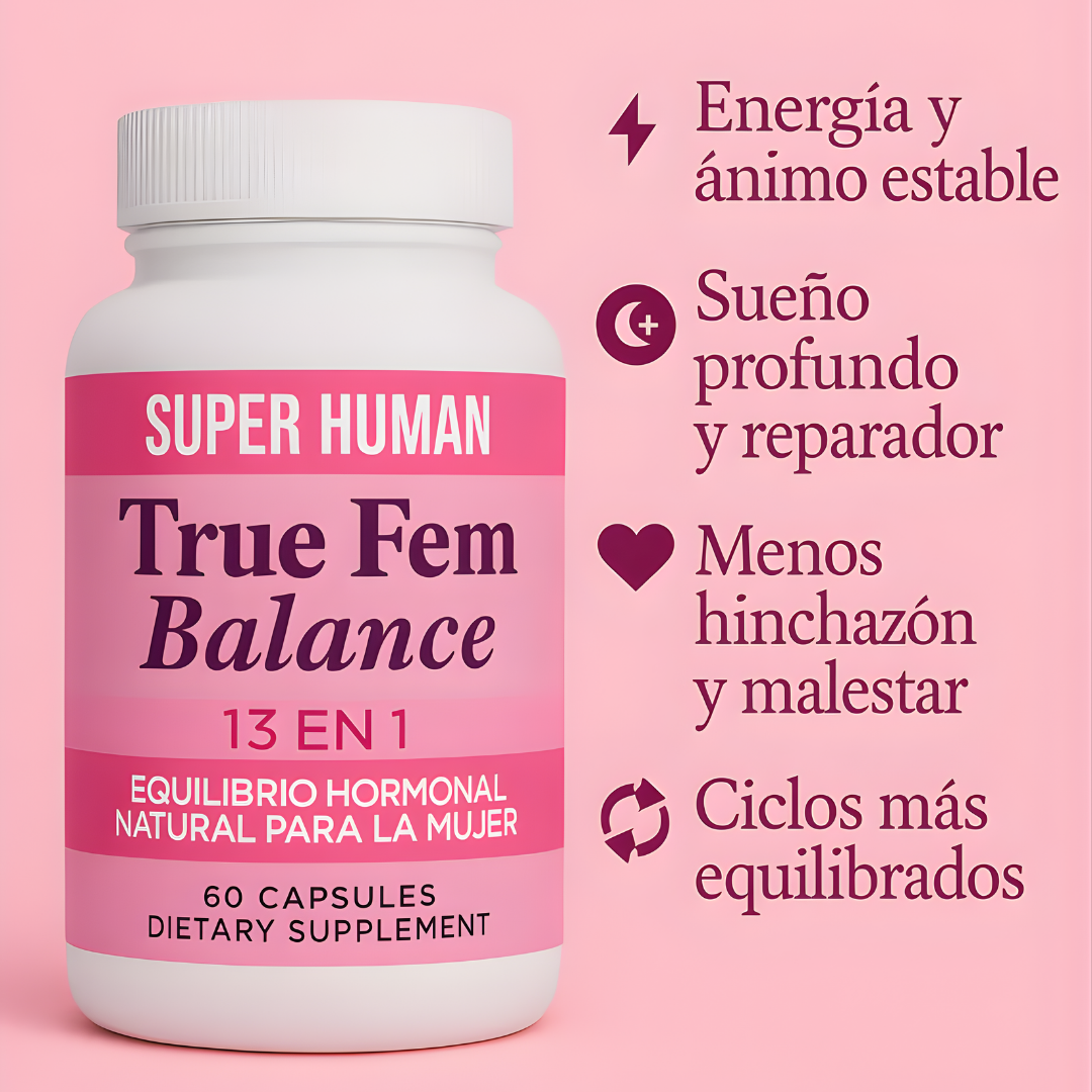 SUPER HUMAN EQUILIBRIO HORMONAL – Balance natural, bienestar femenino y apoyo integral diario