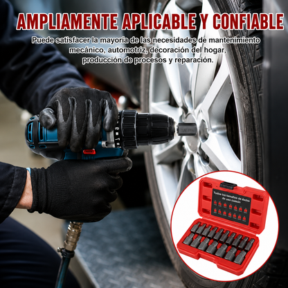 KIT DE EXTRACTORES DE TORNILLOS — Saca tornillos pelados y rotos sin fuerza