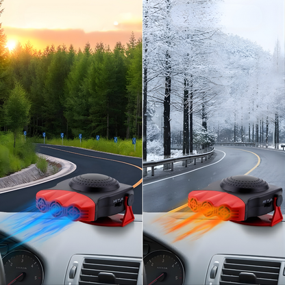 CALEFACTOR PORTÁTIL DE CARRO – Calor inmediato, desempañado rápido y conducción más segura