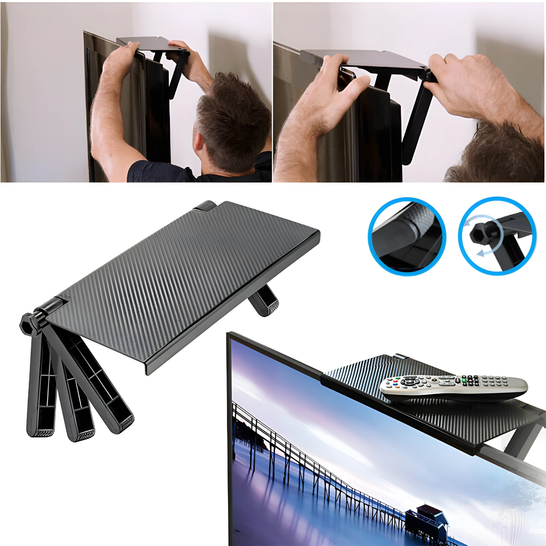 ESTANTE PARA PARTE SUPERIOR DE PANTALLA – Optimiza tu espacio de forma práctica y elegante