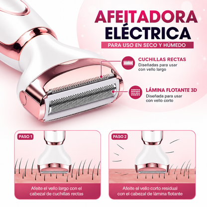 KIT DE DEPILADOR 4 EN 1 DAMA – Tu rutina de belleza completa en un solo dispositivo