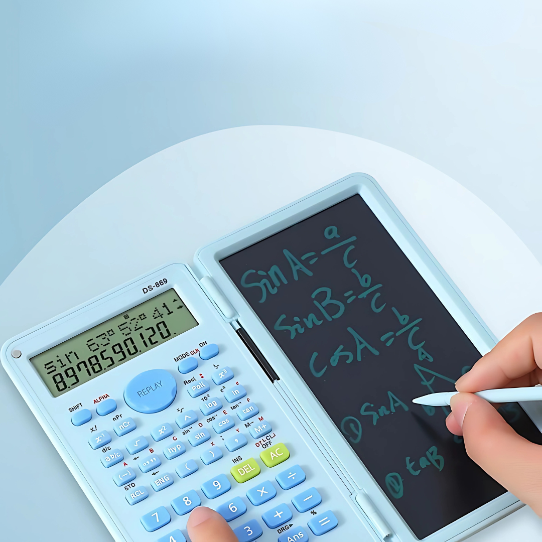 CALCULADORA CIENTÍFICA CON NOTE PAD – Precisión y practicidad en un solo dispositivo