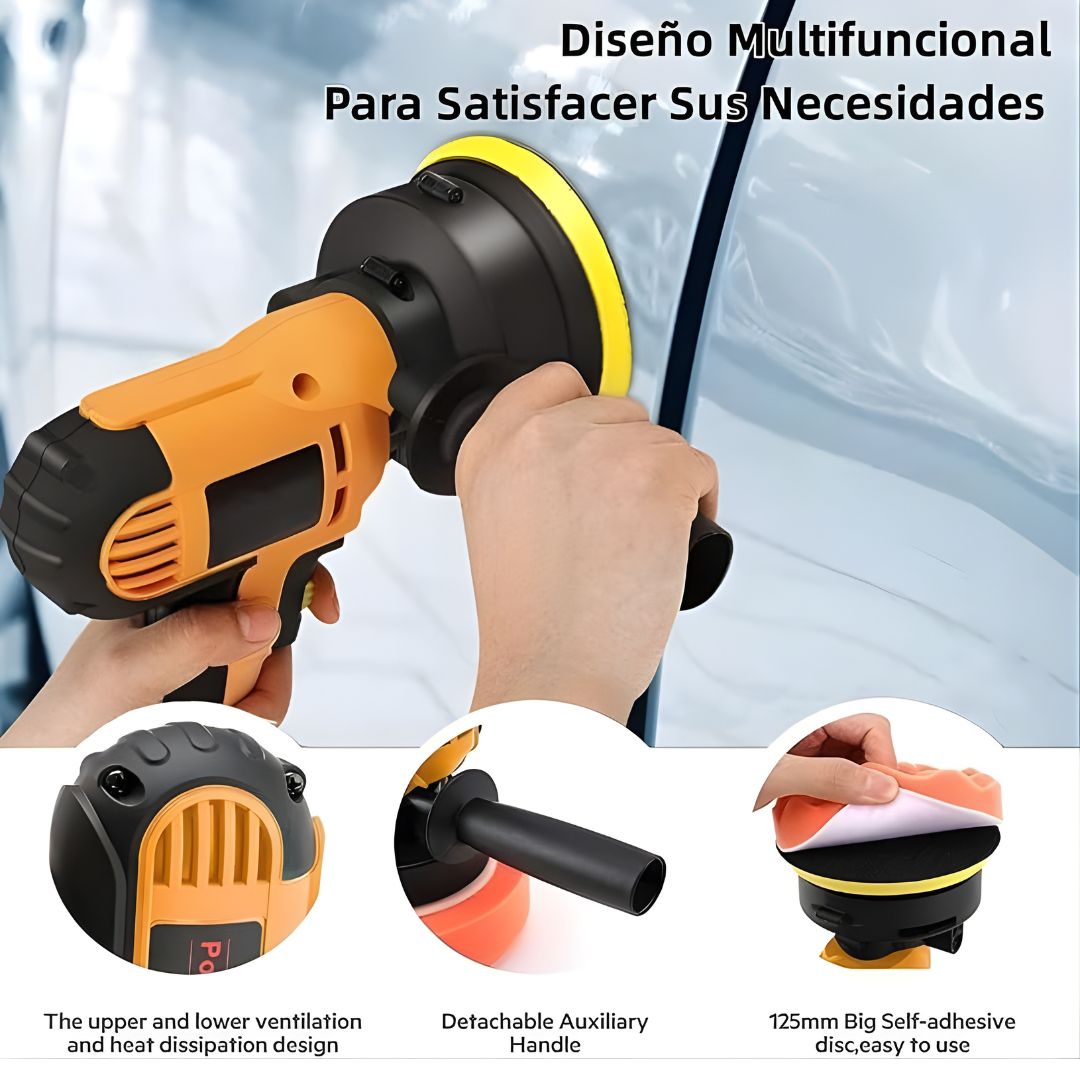 PULIDORA ELÉCTRICA — Brillo profesional, acabado perfecto en cada superficie