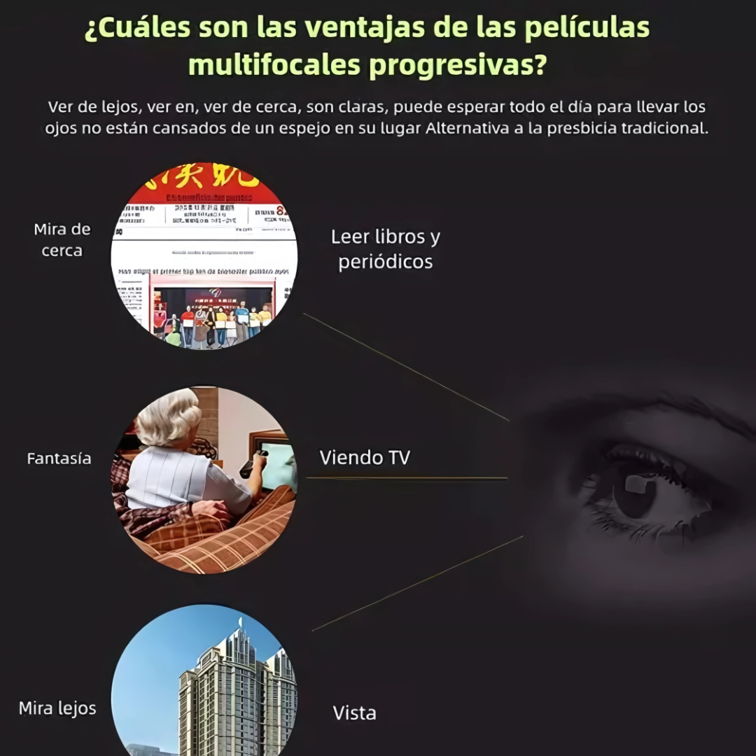 LENTES BIFOCALES – Visión clara de cerca y de lejos sin cambiar de gafas