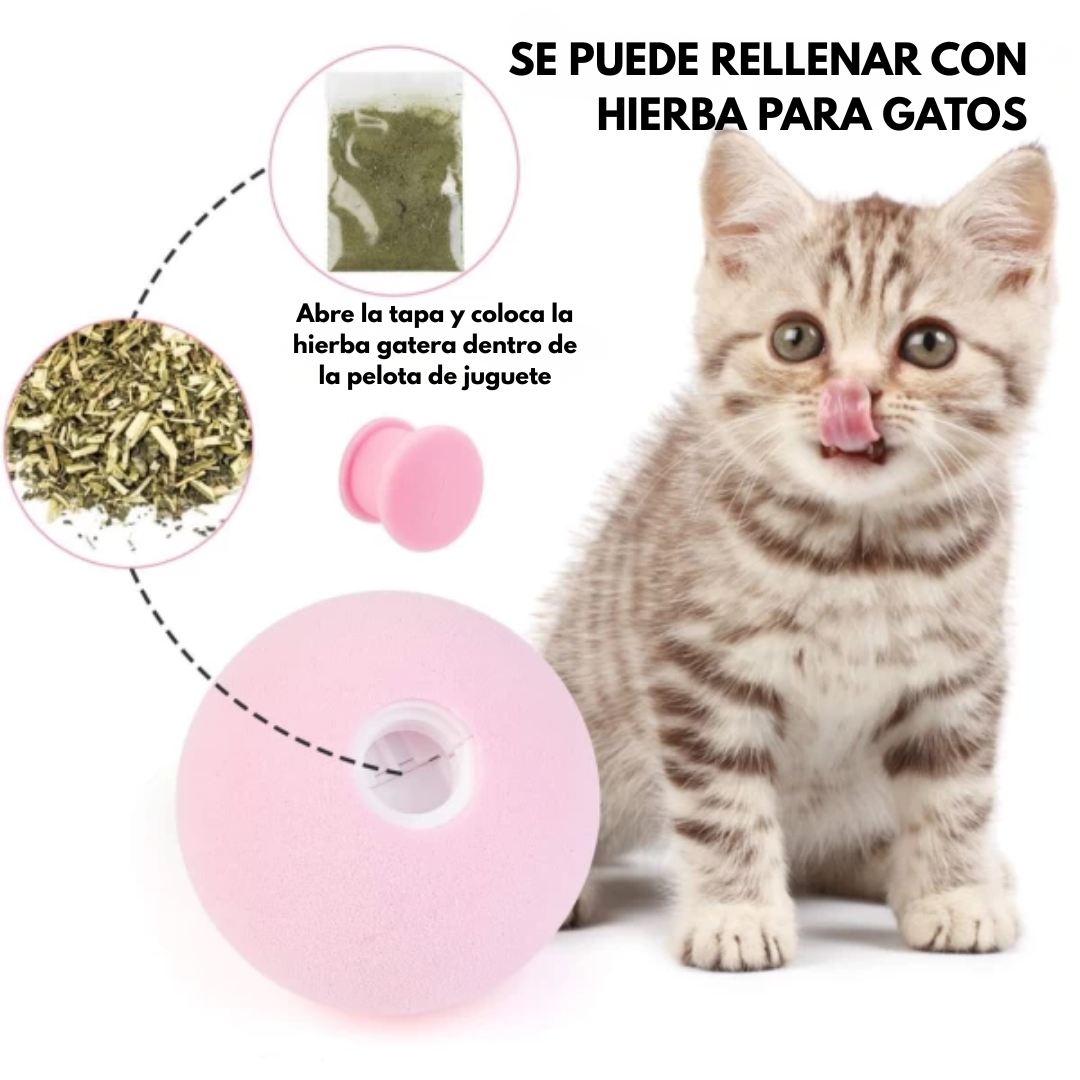 BOLA INTERACTIVA PARA GATO – Diversión automática, estimulación mental y juego sin aburrimiento