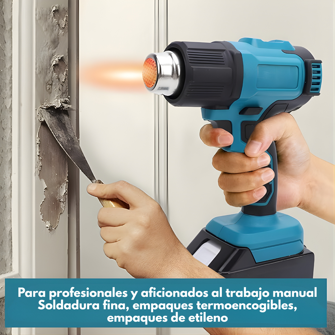 PISTOLA DE CALOR INALÁMBRICA – Calor potente, precisión total y libertad sin cables