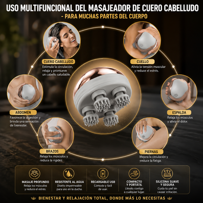 SMART SCALP MASSAGER – Alivio para cabeza y cuero cabelludo