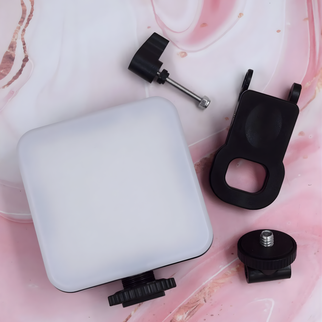 LUZ VIDEO LIGHT – Iluminación profesional, colores RGB y brillo perfecto para tus fotos y videos en cualquier lugar