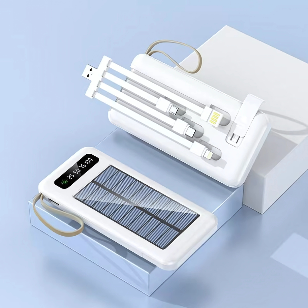 POWER BANK CARGA SOLAR 10000 – Energía portátil, autonomía total y carga en cualquier lugar