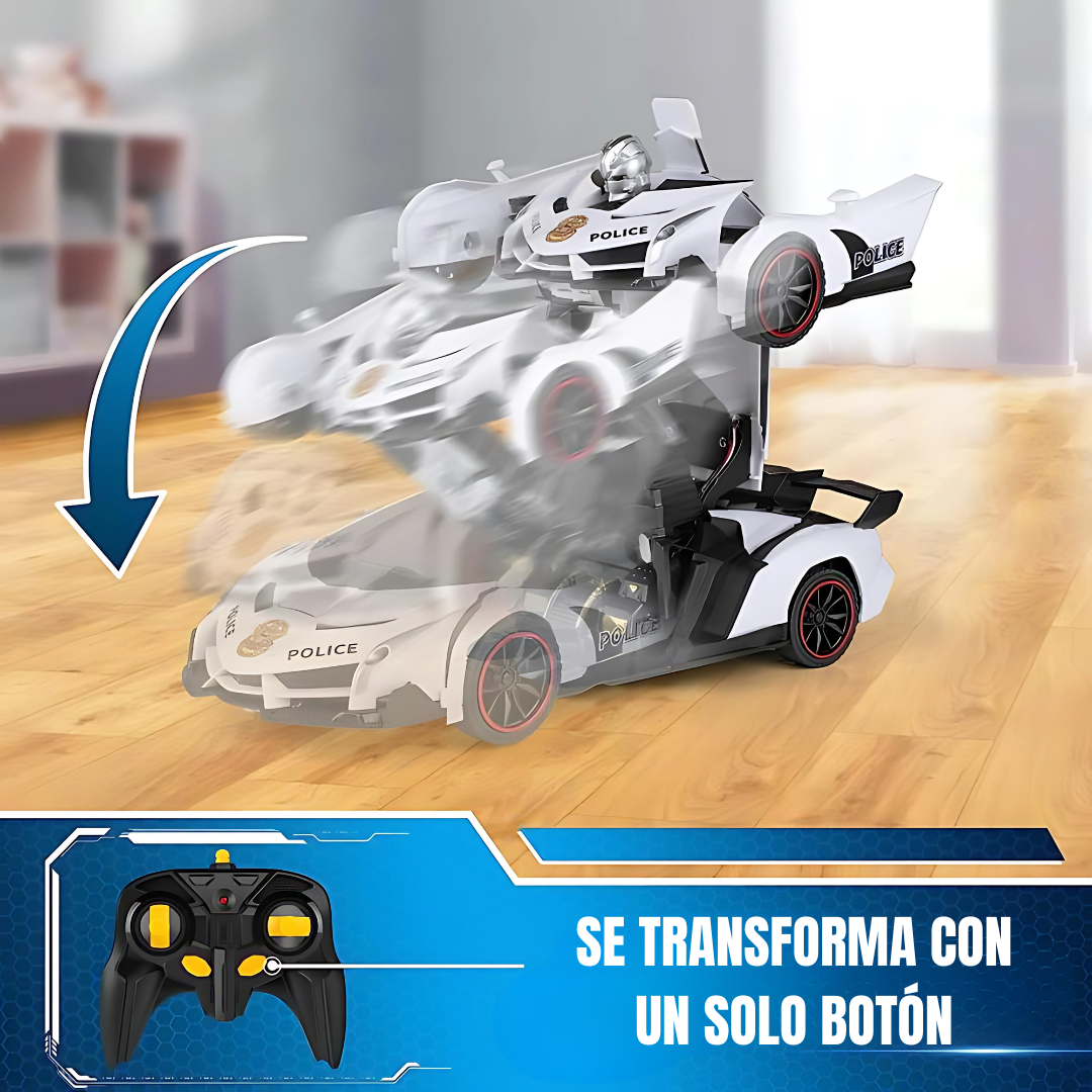 CARRO TRANSFORMER EL MEJOR REGALO PARA NIÑO – Diversión automática, transformación sorprendente y entretenimiento sin parar