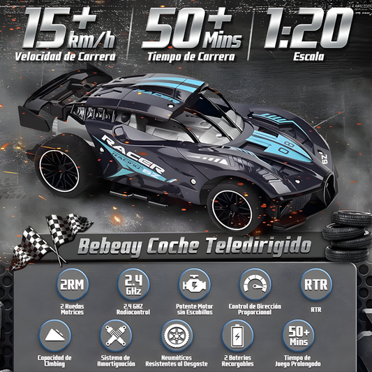 CAR RACING JUGUETE F110A – Velocidad extrema, giros 360° y diversión todoterreno sin límites