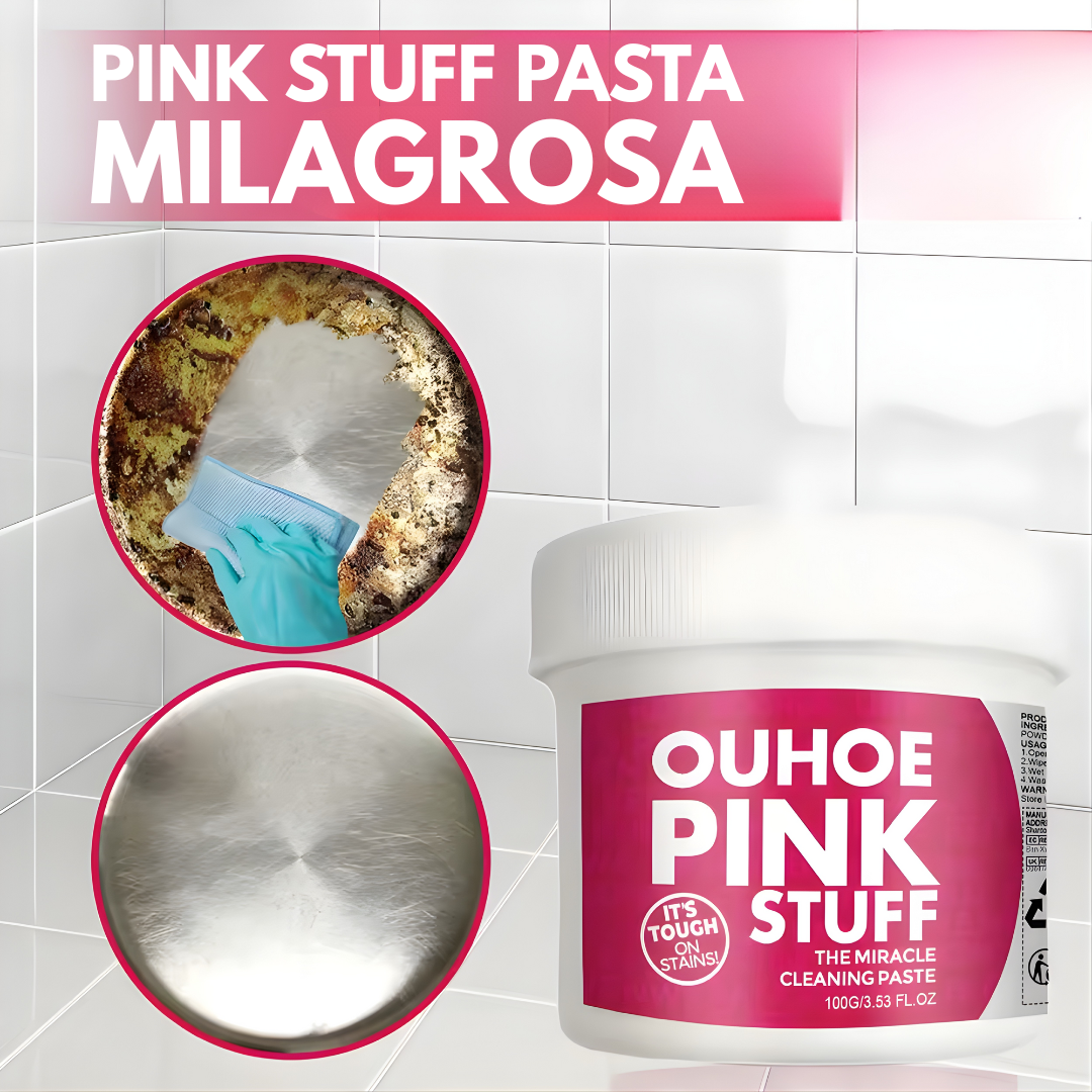 PINK STUFF PASTA MILAGROSA – Limpieza profunda, brillo visible y resultados sorprendentes en tu hogar