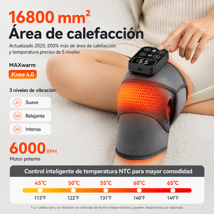 RODILLERA ELÉCTRICA — Calor y vibración para aliviar el dolor articular