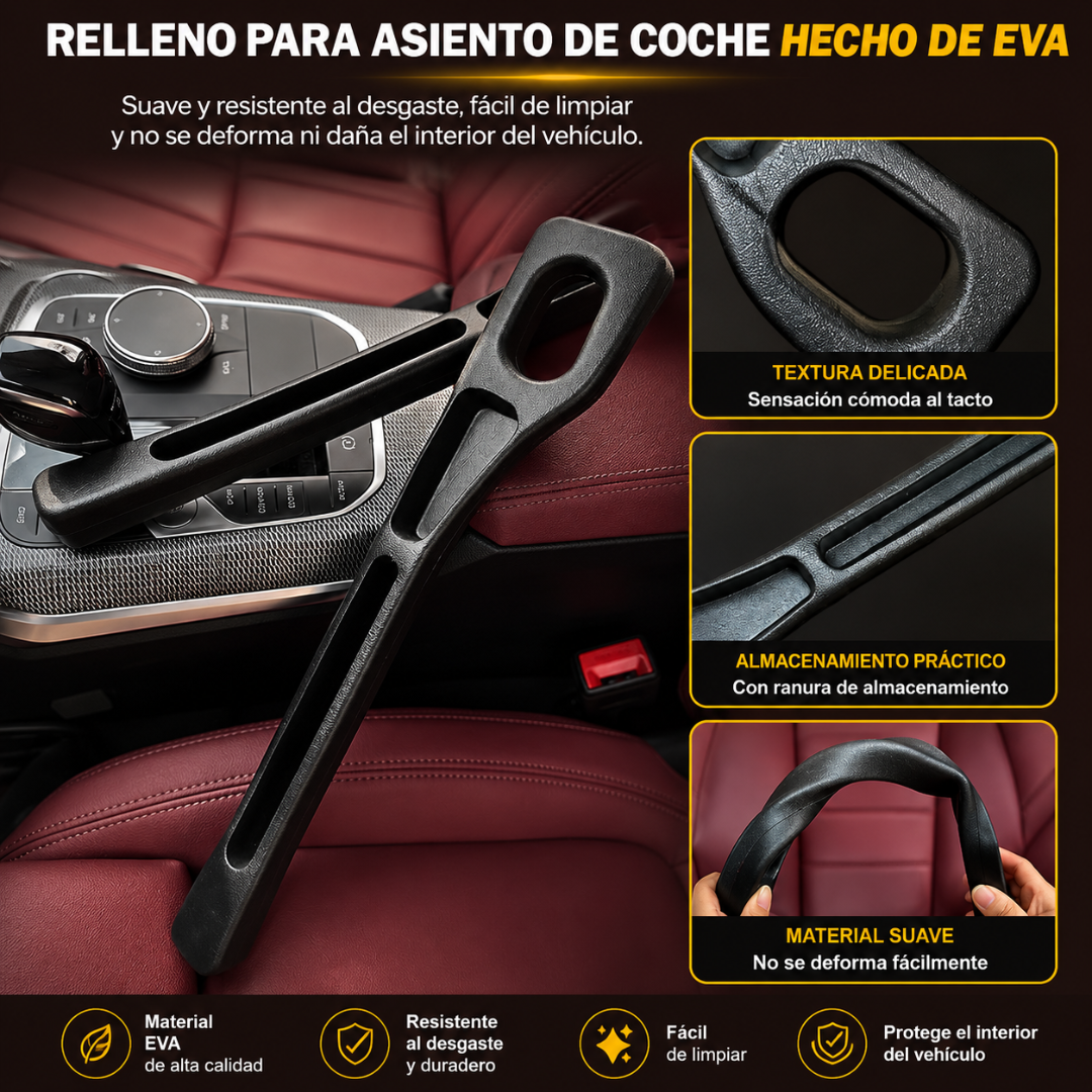 TIRAS RELLENADORAS PARA AUTO – Evita caídas entre asientos