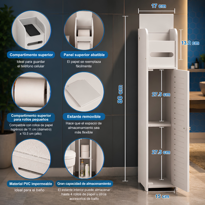 ORGANIZADOR DE BAÑO DE 1 PUERTA – Orden compacto y elegante para tu espacio