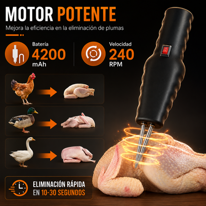 DESPLUMADOR DE POLLO – Desplumado rápido y uniforme