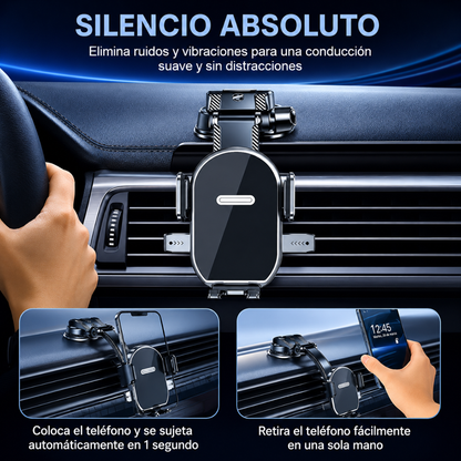 SOPORTE DE CELULAR PARA CARROS — Maneja con navegación estable y el celular siempre visible