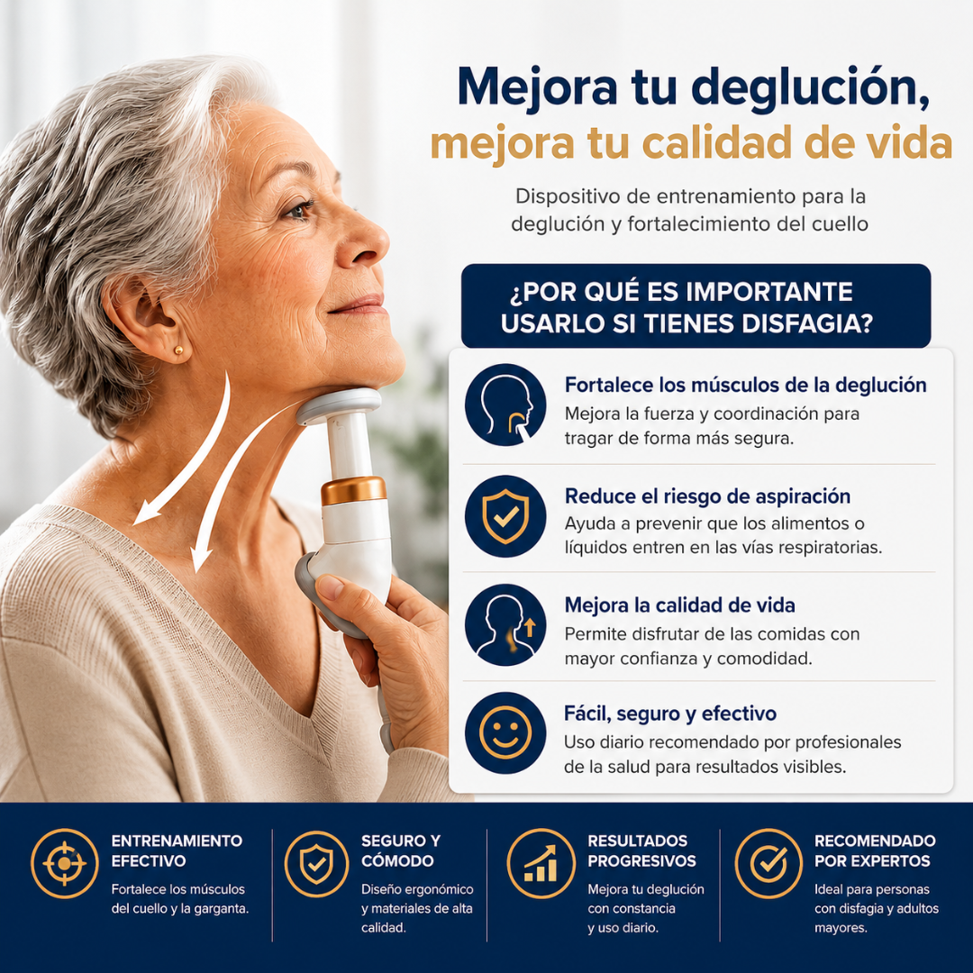 MASAJEADOR DE CUELLO CON SUCCIÓN AL VACÍO – Apoyo externo para relajar el cuello y acompañar tu bienestar al tragar