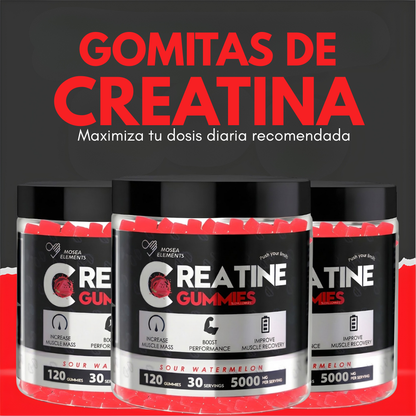 GOMITAS DE CREATINA – Fuerza diaria, rendimiento práctico y energía sin mezclas