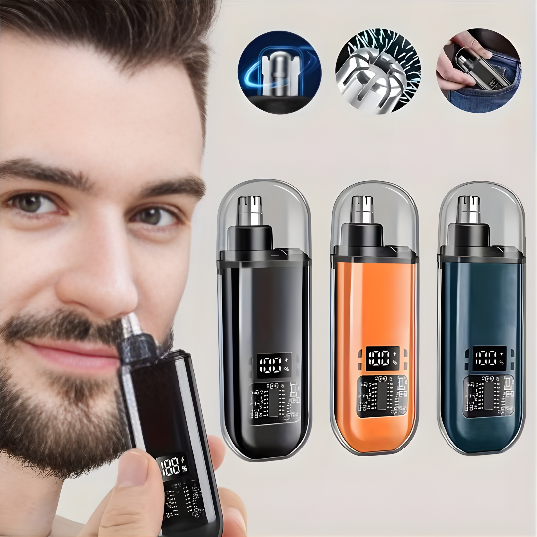 CORTADOR DE VELLO NASAL – Precisión segura, higiene personal y cuidado discreto en segundos