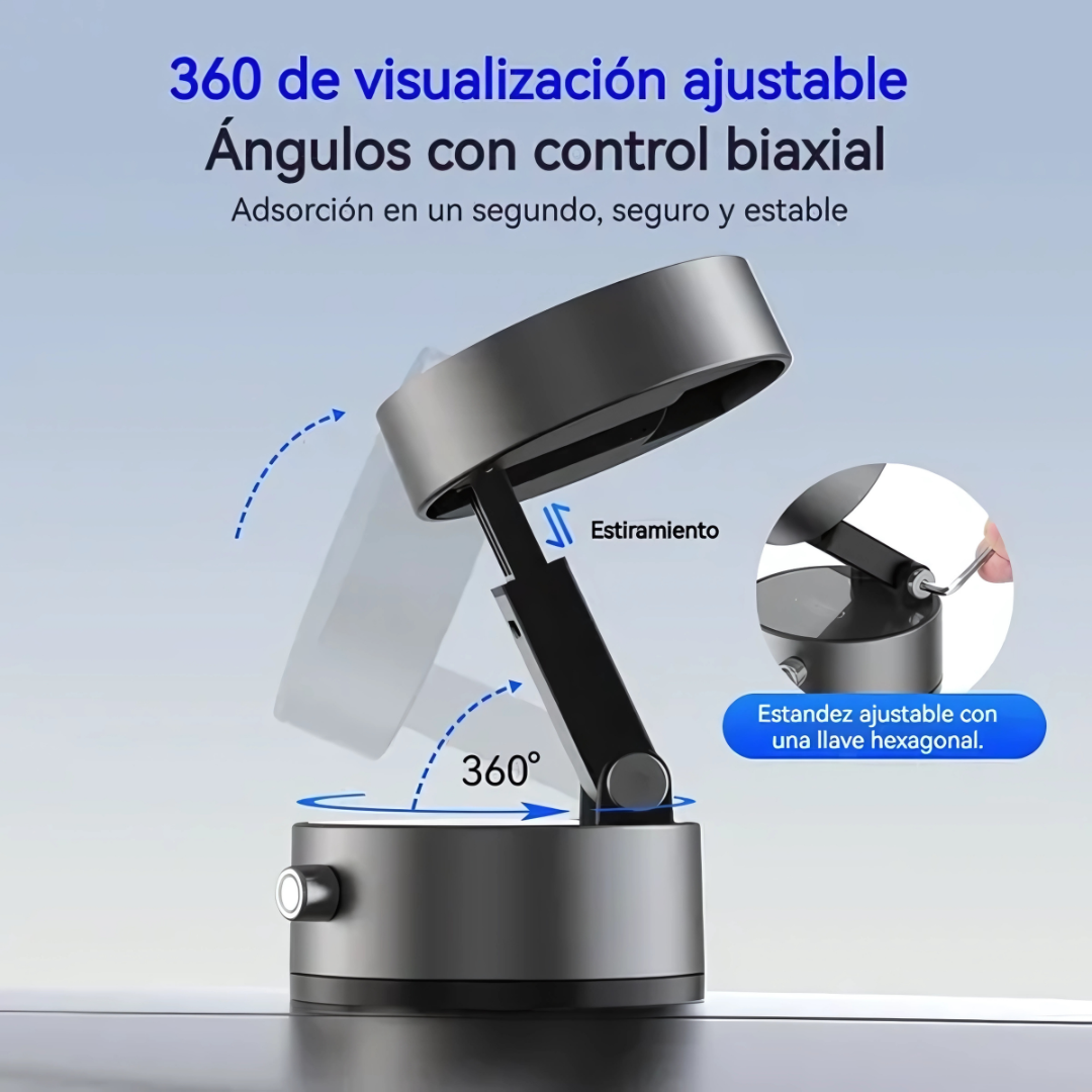 SOPORTE DE TELEFONO MAGNETICO – Mantén tu celular firme, visible y siempre a mano