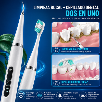 KIT LIMPIADOR DENTAL ELÉCTRICO – Limpieza precisa en casa