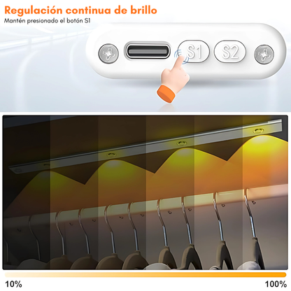 LUZ LED CON SENSOR DE MOVIMIENTO – Iluminación práctica y automática para tu hogar