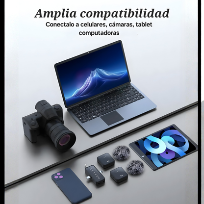 MICRÓFONOS INALÁMBRICOS DE SOLAPA – Audio claro, grabación profesional y libertad total sin cables