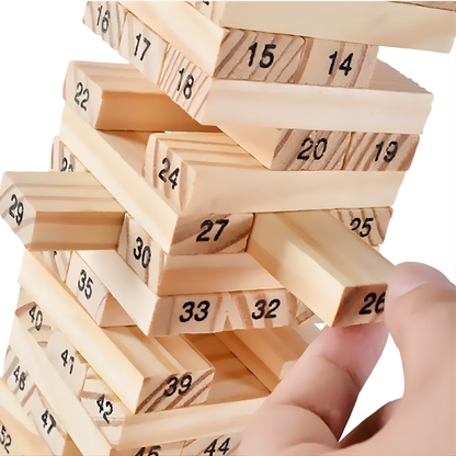 JUGUETE JENGA 54 PIEZAS – Diversión, habilidad y risas en cada movimiento