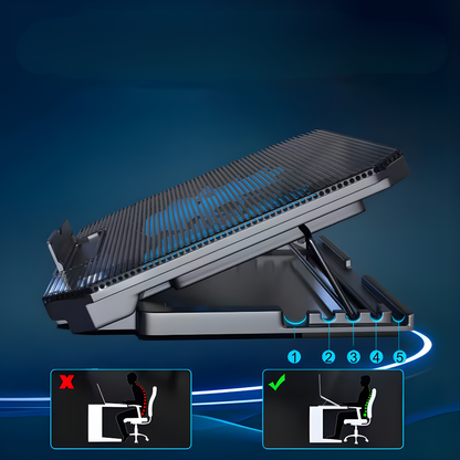 PAD ENFRIADOR DOBLE NOTEBOOK – Menos calor, mejor rendimiento y mayor vida útil para tu laptop