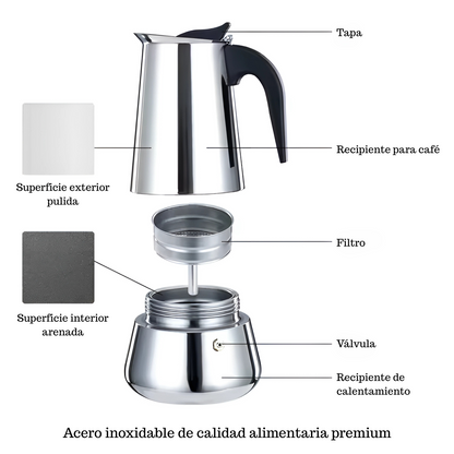 ESPRESSO MAKER 6 TAZAS – Disfruta café intenso como en casa de abuela