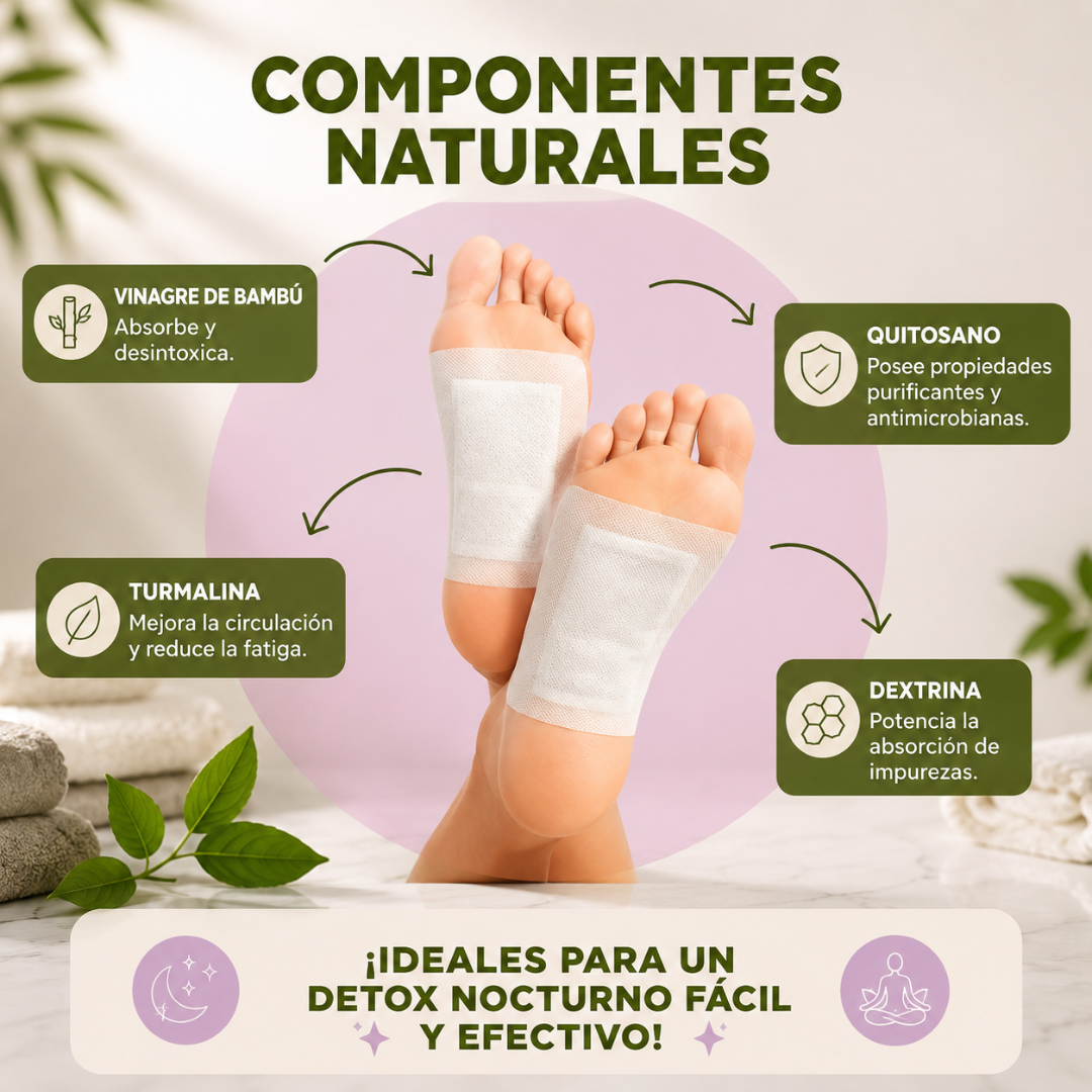 KINOKI DESINTOXICACIÓN (PACK X4) – Descanso, cuidado y bienestar para tus pies mientras duermes