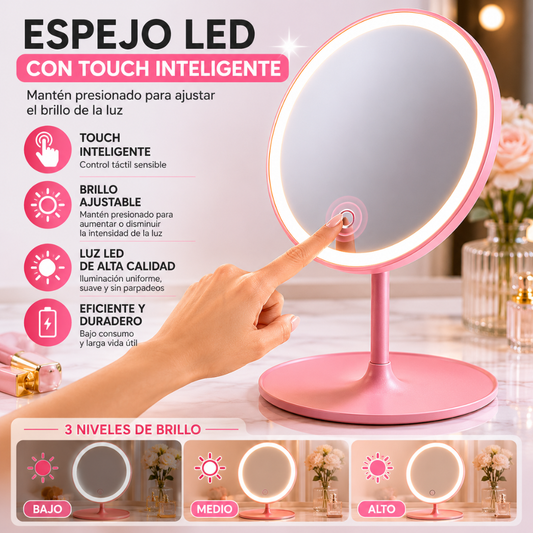ESPEJO DE MAQUILLAJE – La luz perfecta para maquillarte con precisión en cualquier momento