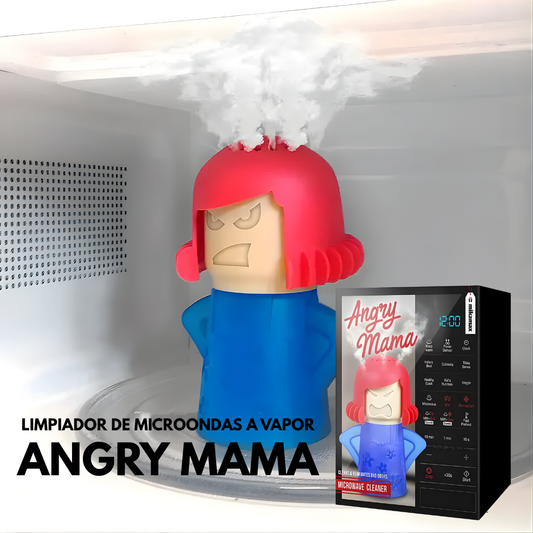 LIMPIADOR DE MICROONDAS A VAPOR ANGRY MAMA – Limpieza profunda en minutos sin químicos agresivos