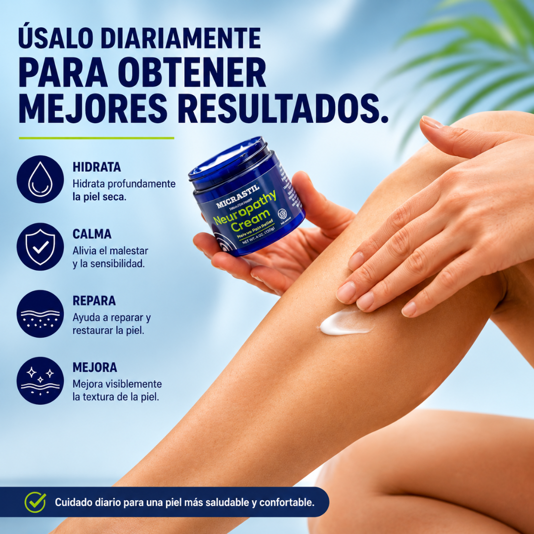 NEUROPATHY CREAM – Alivio para tus pies