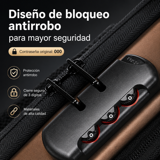 BOLSO ANTIROBO SMART – Protección inteligente y organización segura para cada salida