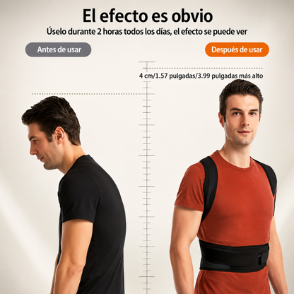 CORRECTOR DE POSTURA UNISEX – Mejora tu postura, soporte lumbar y comodidad diaria