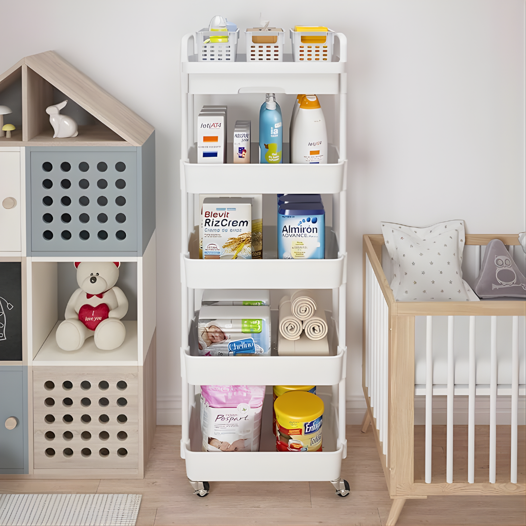 CARRITO ORGANIZADOR CON RUEDAS – Orden inteligente, movilidad total y almacenamiento práctico para tu hogar