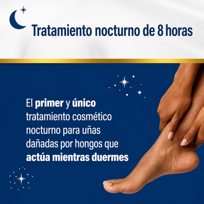 PARCHES PARA UÑAS (16 UNIDADES) — Eso que escondes en la uña tiene solución. Discreta, sencilla y mientras duermes.