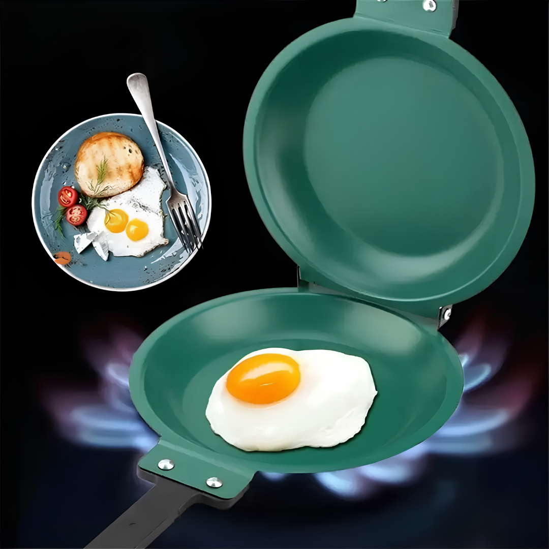 SARTÉN DOBLE CARA – Cocina fácil, rápida y sin esfuerzo todos los días