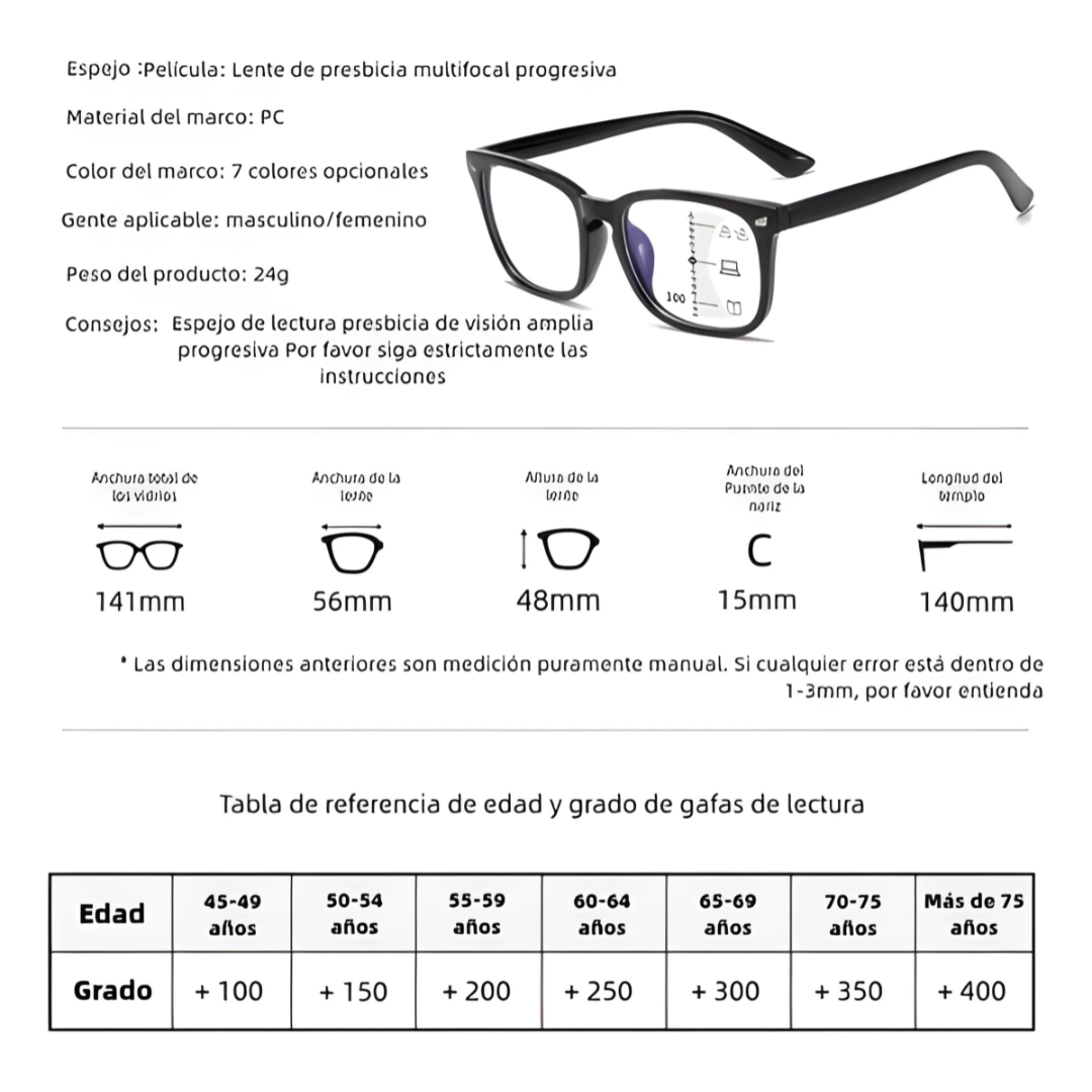 LENTES BIFOCALES – Visión clara de cerca y de lejos sin cambiar de gafas
