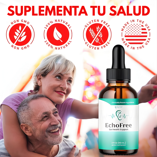 ECHOOFREE SOPORTE PARA LA SALUD DEL OIDO – Alivio auditivo, equilibrio interno y bienestar para tus oídos cada día