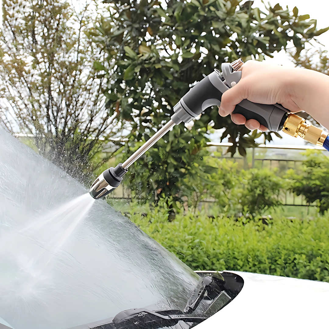 PISTOLA DE AGUA A PRESIÓN CON DEPÓSITO DE JABÓN – Potencia y versatilidad en cada limpieza