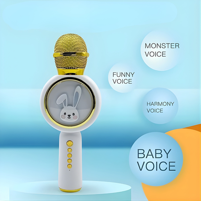 MICRÓFONO KARAOKE BLUETOOTH CONEJO X6 – Diversión musical, sonido claro y momentos inolvidables