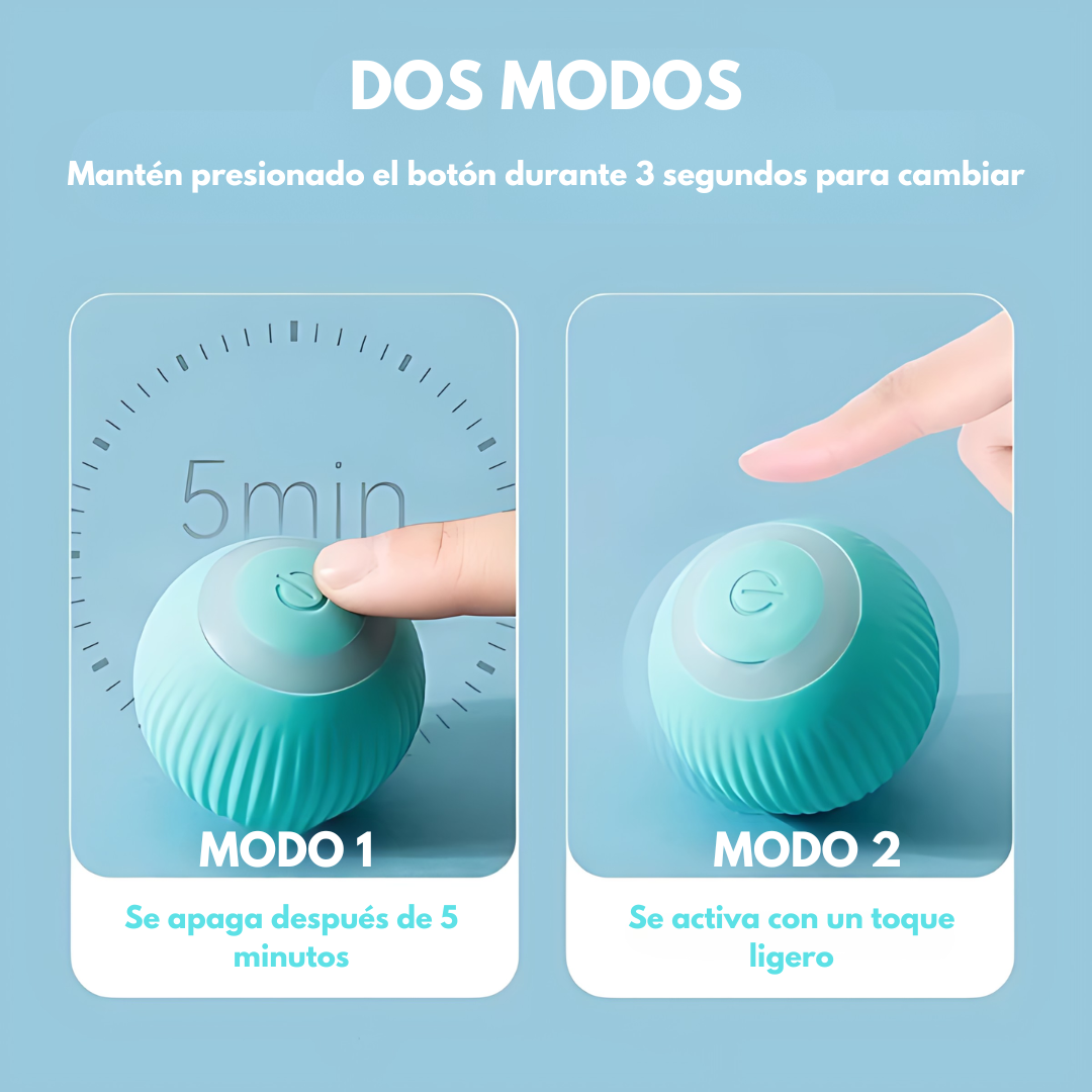 BOLA INTERACTIVA PARA GATO – Diversión automática, estimulación mental y juego sin aburrimiento