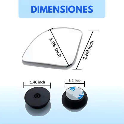PAR DE ESPEJOS PUNTO CIEGO (PACK x2) – Mayor visibilidad lateral, maniobras más seguras y control total al conducir